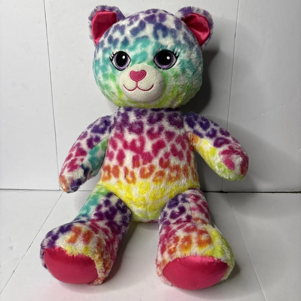 Build A Bear Workshop Rainbow Leopard Cat Kitty 17
